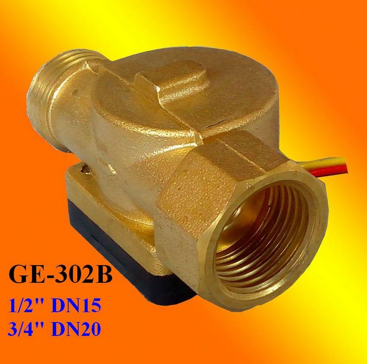 GE-302B水流量传感器-黄铜材质4分内螺纹+外螺纹